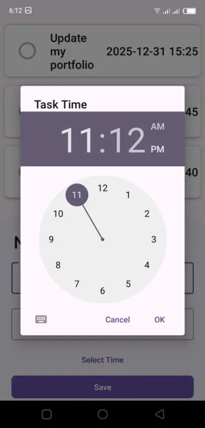 مشروع TaskManagerApp: إدارة المهام والإشعارات