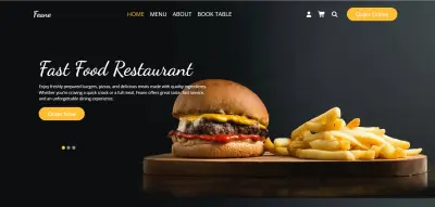Responsive Restaurant Landing Page