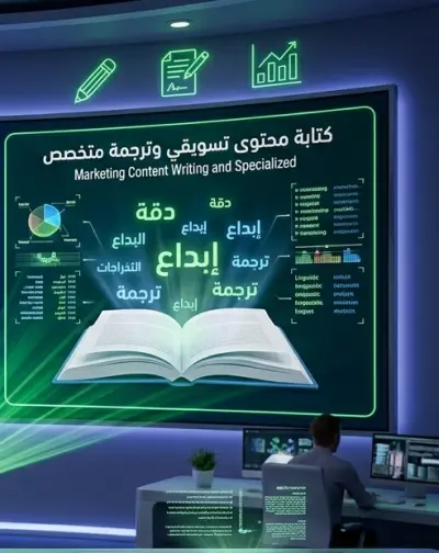 كتابة محتوى تسويقي وترجمة متخصص