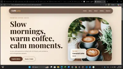 cafe-luna-Premium Coffee Website