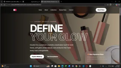Premium Cosmetics Brand & Luxury Beauty House Website Design