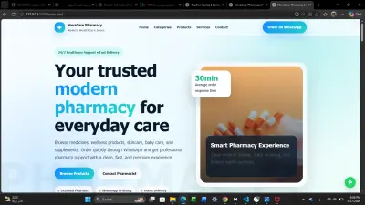 Premium Modern Pharmacy Website Design & Development