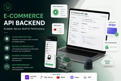 تطوير E-Commerce API احترافي باستخدام ASP.NET Core