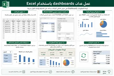 تصميم Dashboard احترافية باستخدام Microsoft Excel
