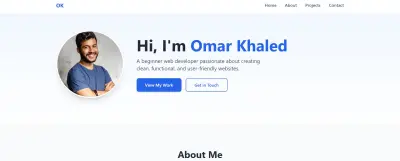 Personal Portfolio Website for Junior Web Developer