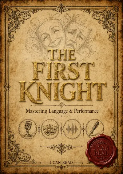 تصميم غلاف وتخطيط صفحات كتاب "The First Knight" التعليمي