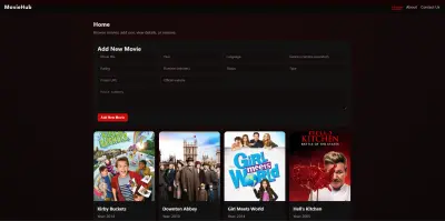 مشروع MovieHub Website – تطبيق ويب لعرض الأفلام