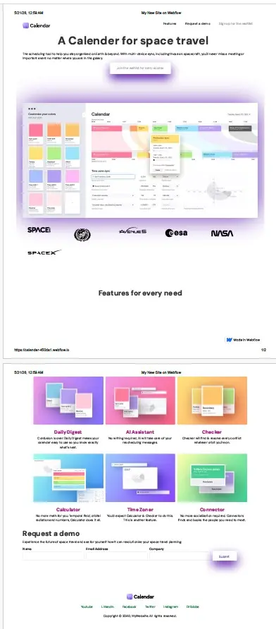 تطوير موقع إلكتروني متجاوب باستخدام منصة Webflow