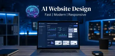 تصميم مواقع احترافية باستخدام الذكاء الاصطناعي للشركات والأفراد