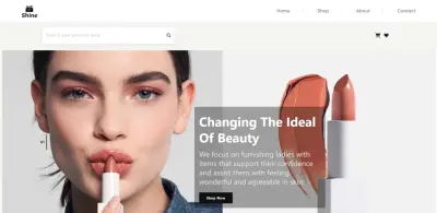 Shine – Makeup E-Commerce Website