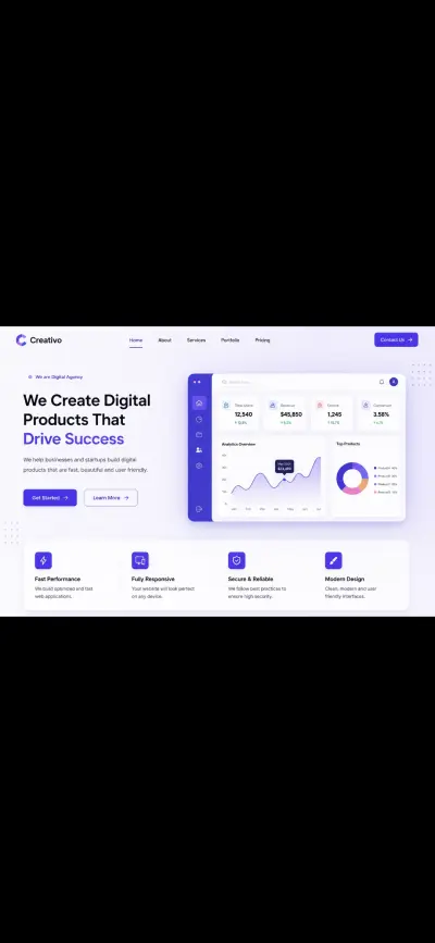 تصميم وتطوير Landing Page احترافية