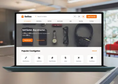 Sellza — Web Marketplace UI/UX Design