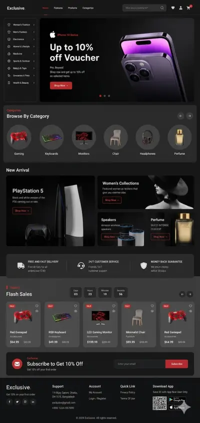 full-stack e-commerce project