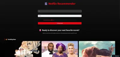 نظام توصية أفلام باستخدام الذكاء الاصطناعي (Netflix Recommendation System)