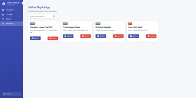 Sports Playlist App