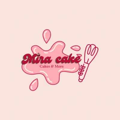 تصميم شعار وهوية بصرية لعلامة Mira Cake للحلويات والمخبوزات