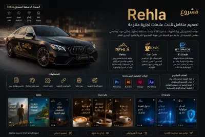 تصميم هوية بصرية وحملة إعلانية متكاملة لعلامة تجارية فاخرة