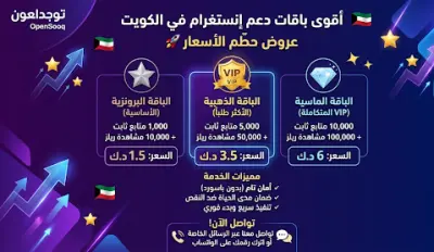 دعم إنستغرام الاحترافية في الكويت – نمو سريع ومضمون