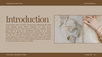 تصميم واجهة عرض لمجموعة إكسسوارات أزياء (Fashion Accessories Presentation)