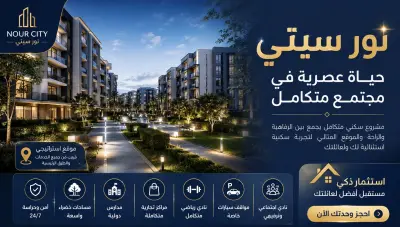 تصميم وتنفيذ حملة تسويقية لمشروع سكني  (نور سيتي)