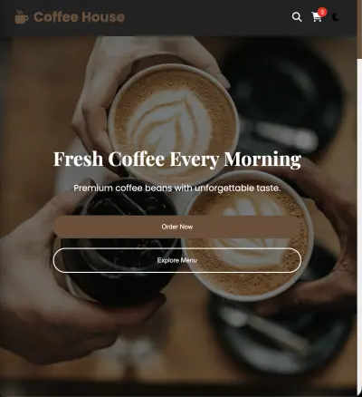 Coffee Shop Web Platform