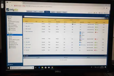 تأمين شبكة مؤسسة باستخدام Palo Alto وFortinet Firewall