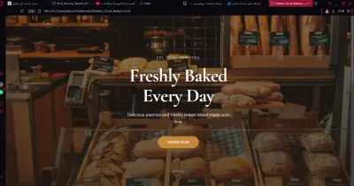 صورة العمل **تطوير موقع مطعم عصري ومتجاوب باستخدام Laravel**