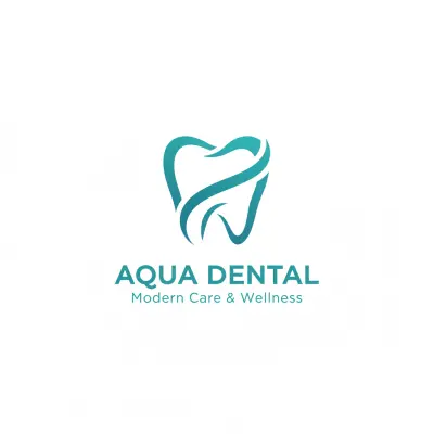 تصميم شعار واحترافي لعيادة طب أسنان (AQUA DENTAL)
