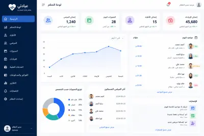 نظام إدارة العيادات والحجوزات الطبية