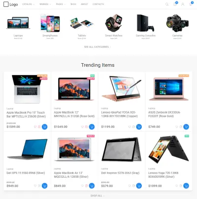 UI-Kit Based E-Commerce Site