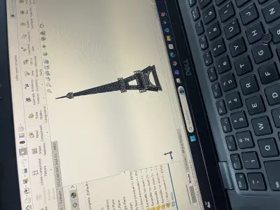 تصميم نموذج برج إيفل باستخدام برنامج SolidWorks
