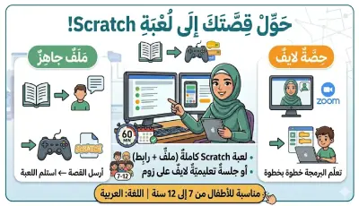 حوّل قصتك لعبة تفاعلية ممتعة على Scratch