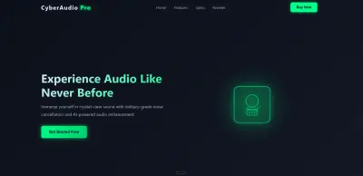 صفحة هبوط احترافية لمنتج سماعات | Premium Headphones Landing Page