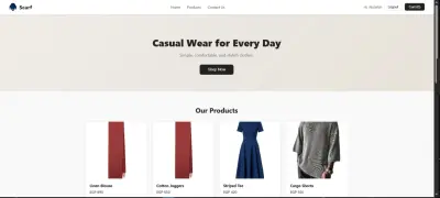 Scarf E-Commerce Website
