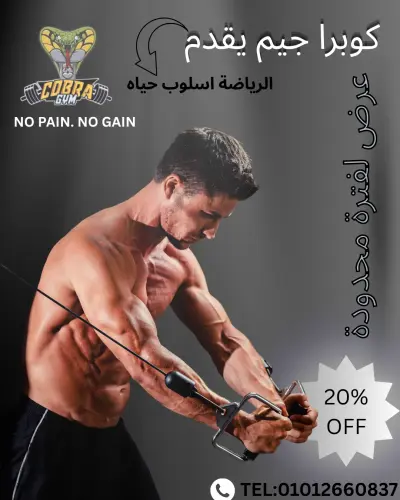 COBRA GYM Fitness Promotional Advertising Concept