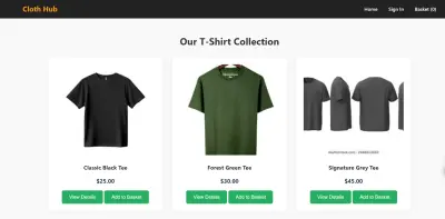 E Commerce Frontend Website using HTML CSS and JavaScript