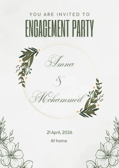 Wedding invitation
