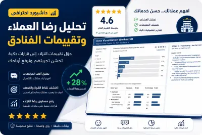 تحليل رضا العملاء وتقييمات الفنادق