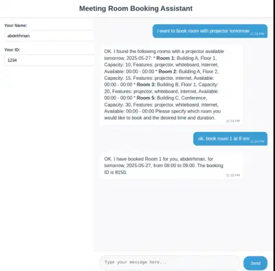 مساعد ذكي للحجز  (Multi-Agent AI Assistant)