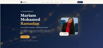 تصميم وتطوير موقع بورتفوليو ويب احترافي