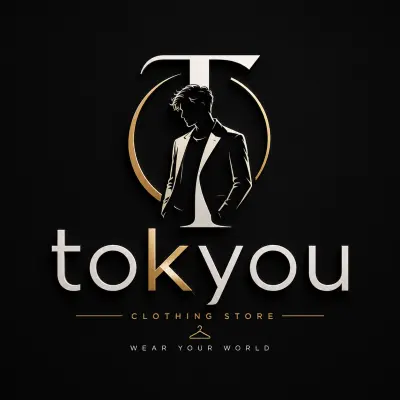 تصميم شعار احترافي لمتجر ملابس TOKYOU