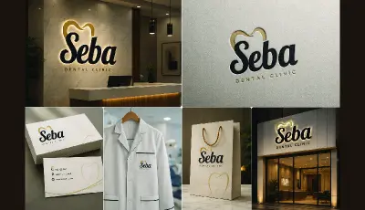 تصميم شعار احترافي لعيادة أسنان "Seba Dental Clinic" | Dental Logo Design
