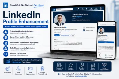 LinkedIn Profile Enhancement & Optimization | تحسين وتطوير لينكدإن