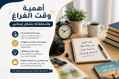 أهمية وقت الفراغ وكيفية استغلاله بشكل مفيد