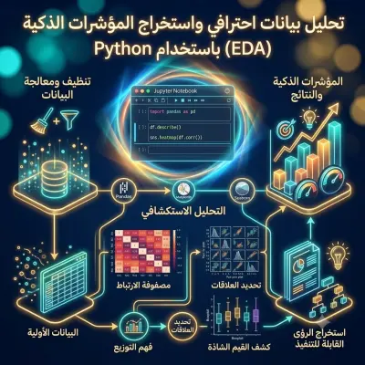 تحليل بيانات احترافي واستخراج المؤشرات الذكية (EDA) باستخدام Python
