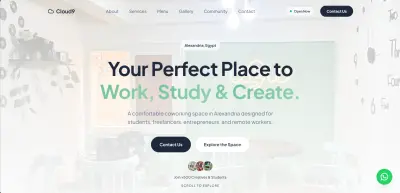 صورة العمل موقع احترافي لـ Coworking Space بتصميم عصري ومتجاوب