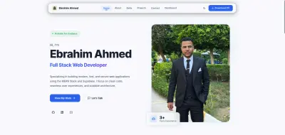تطوير موقع شخصي Portfolio