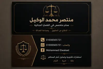 تصميم بطاقة عمل