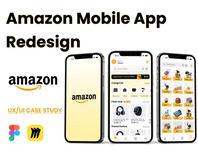 اعاده تصميم تطبيق Amazon