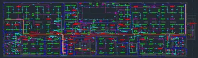 تصميم كهربائي ومخططات تنفيذية (Shop Drawings) متكاملة لمبنى تجارى